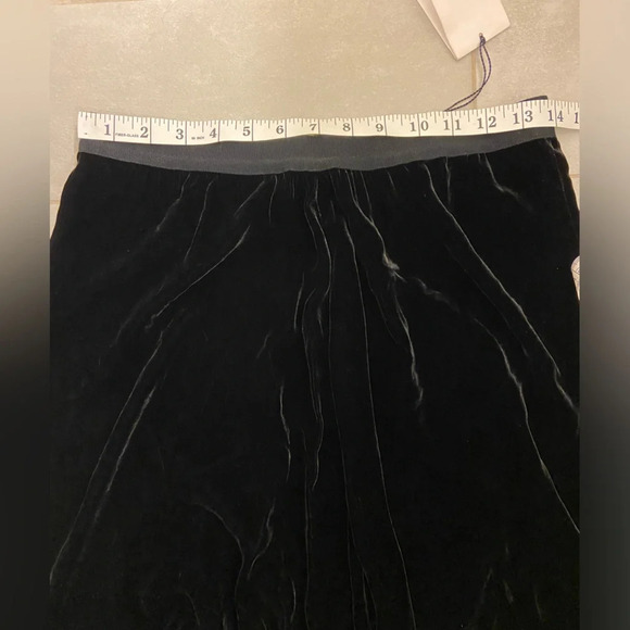 NWT Isabel Marant Tursanne Asymmetric Velvet Midi Skirt Black Size US 6 - Picture 8 of 9